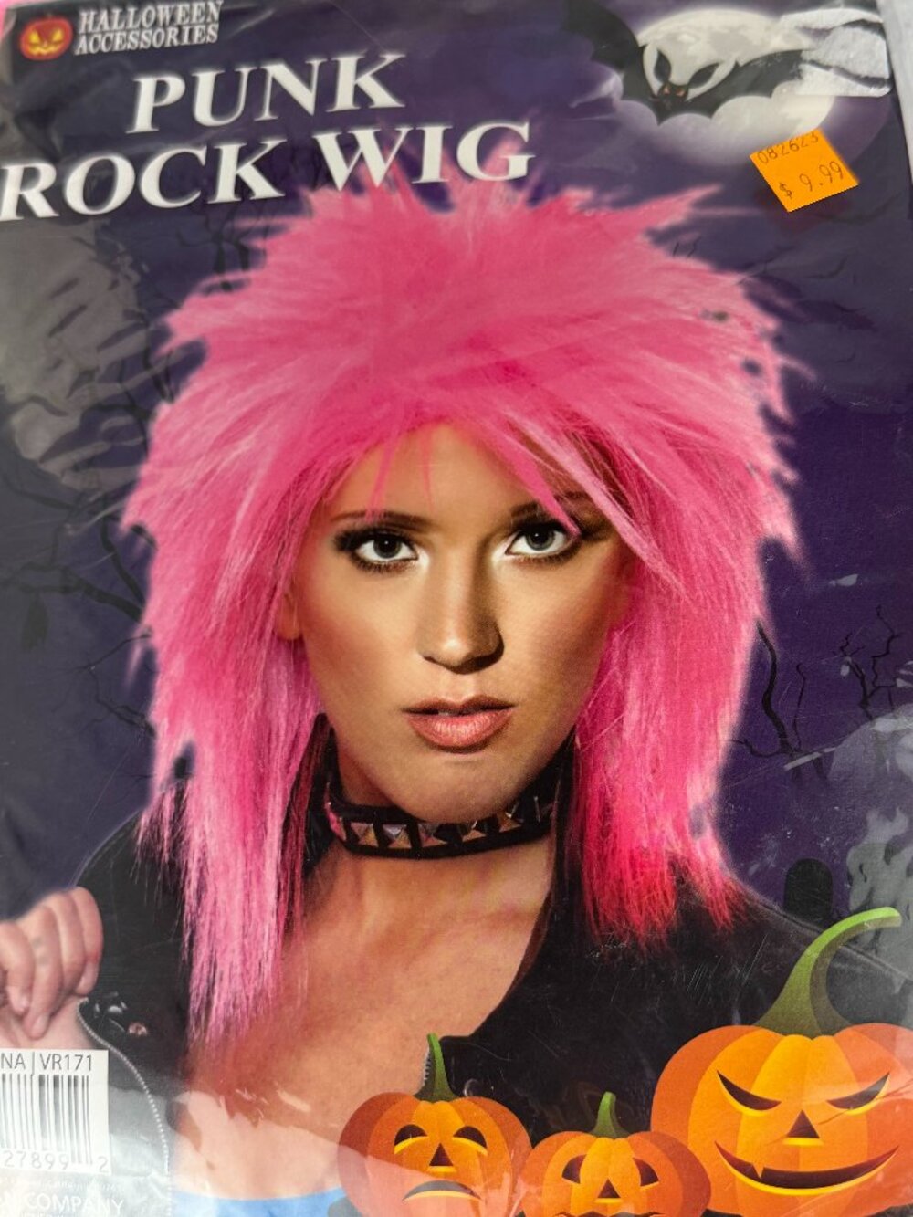 Wigs costume punk rock pink & purple